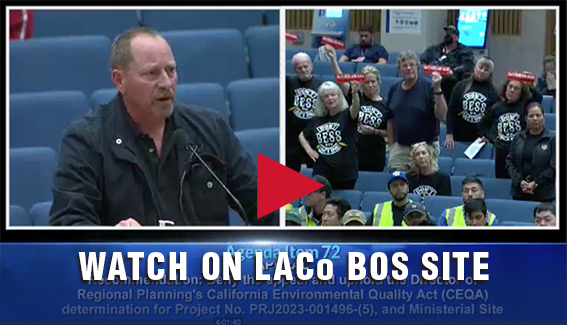 LACoBOS Dec. 19, 2023 Meeting Votes to Deny SORT Appeal on CEQA NOE for Humidor BESS Project No. PRJ2023-001496-(5)